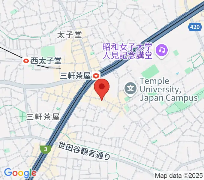 キボリスタジオの地図