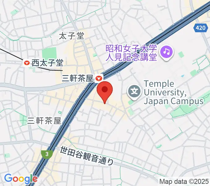 キボリスタジオの地図