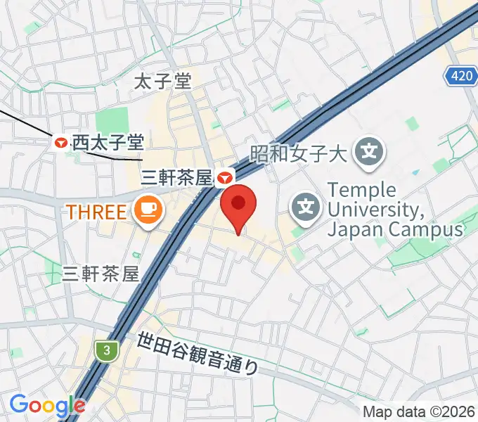 キボリスタジオの地図