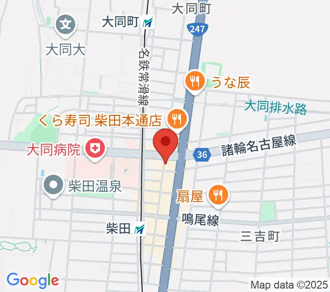 柴田アヒル @-hillの地図