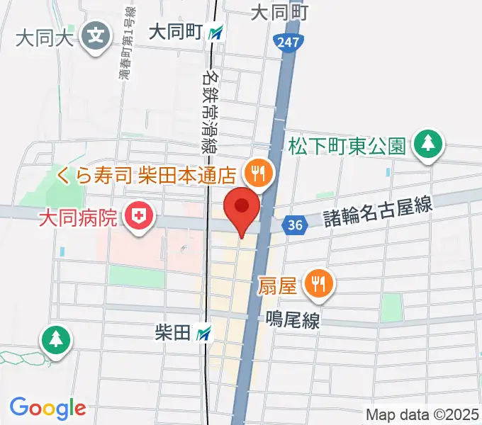 柴田アヒル @-hillの地図