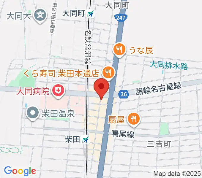 柴田アヒル @-hillの地図