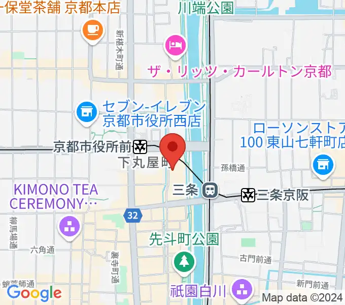 木屋町モダンタイムスの地図