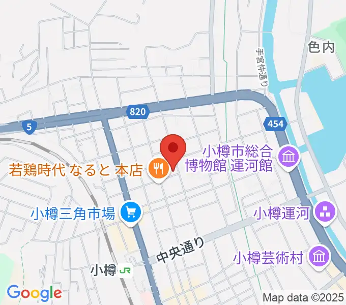 小樽CRU-Zの地図