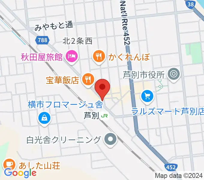 芦別ロックハウスディランの地図