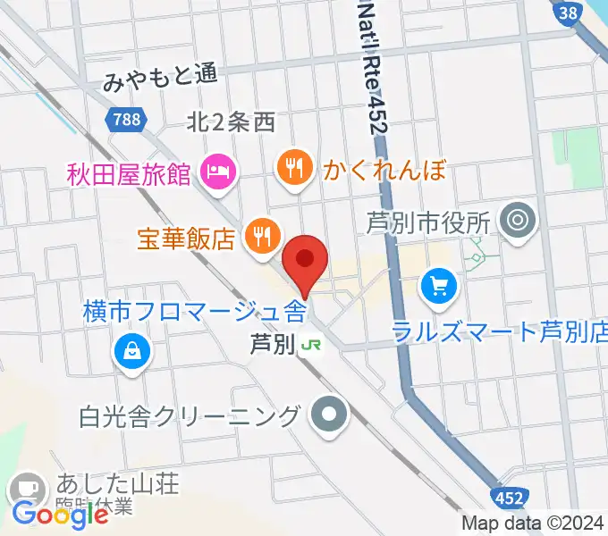 芦別ロックハウスディランの地図