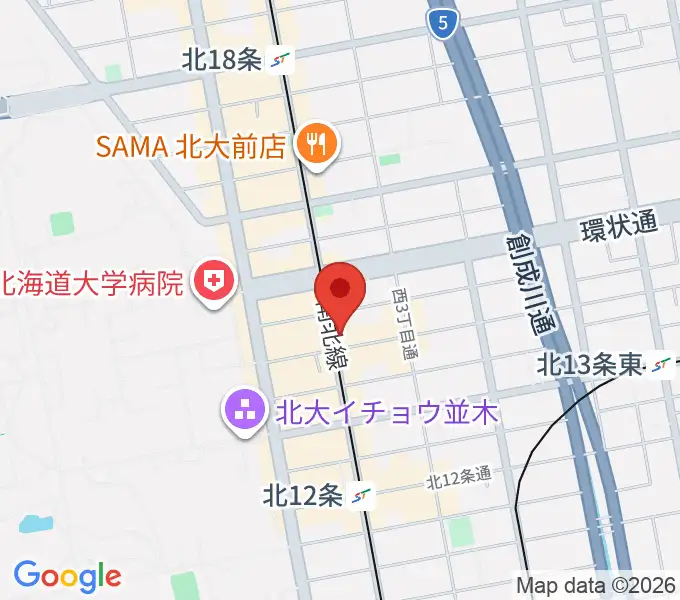 札幌LOGの地図
