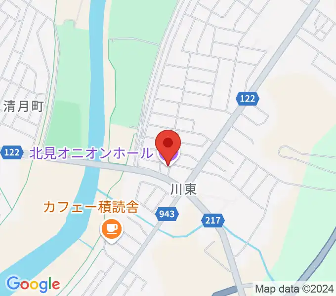 北見オニオンホールの地図