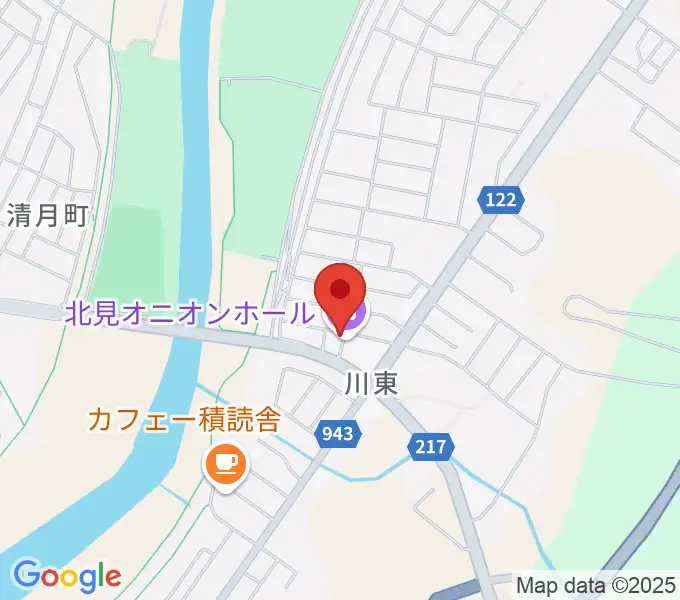 北見オニオンホールの地図