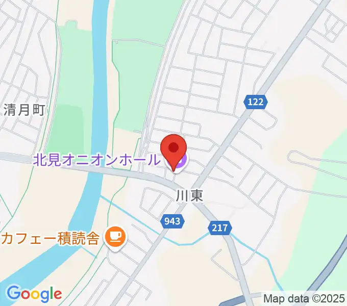 北見オニオンホールの地図