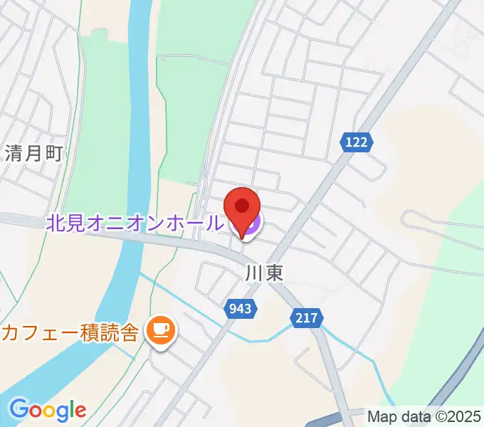 北見オニオンホールの地図