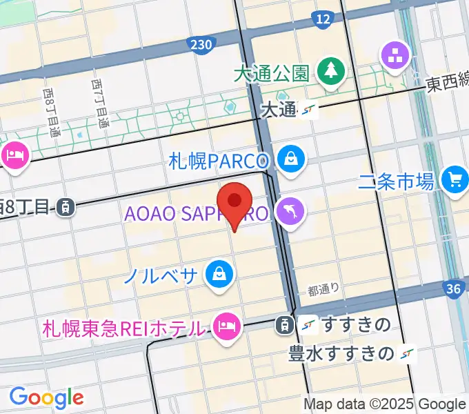 札幌スピリチュアルラウンジの地図