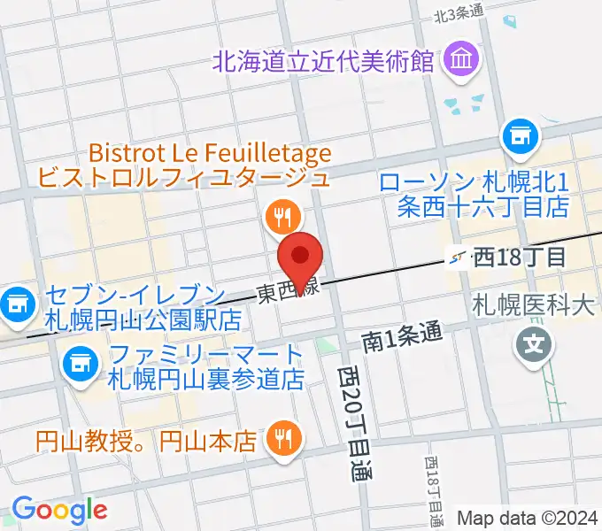 札幌くう COOの地図