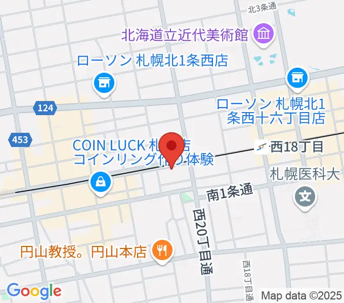 札幌くう COOの地図