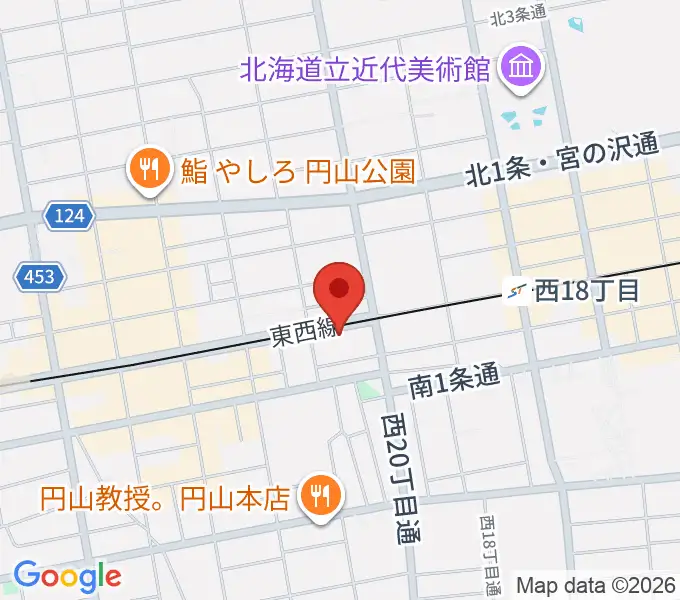 札幌くう COOの地図