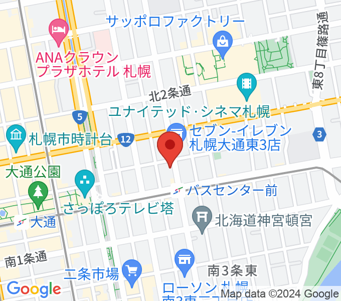 札幌SOUND CRUEの場所