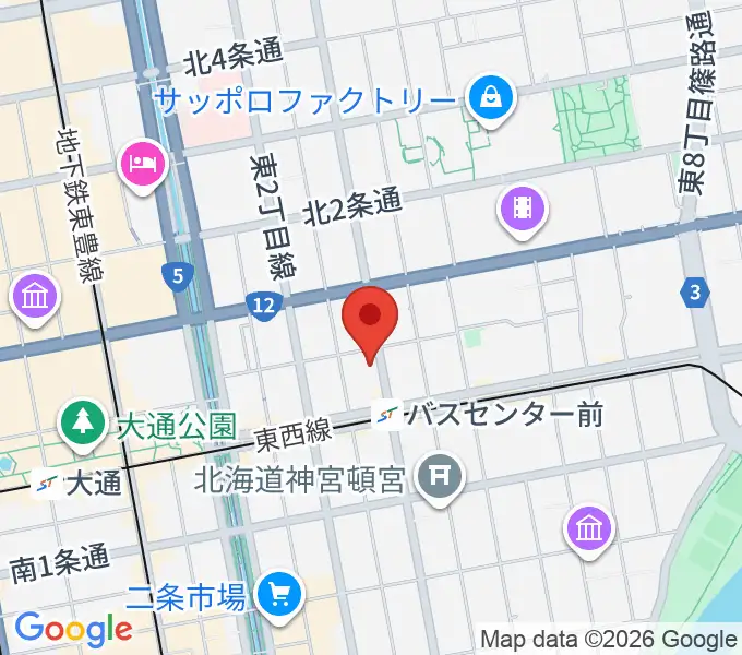 札幌SOUND CRUEの地図