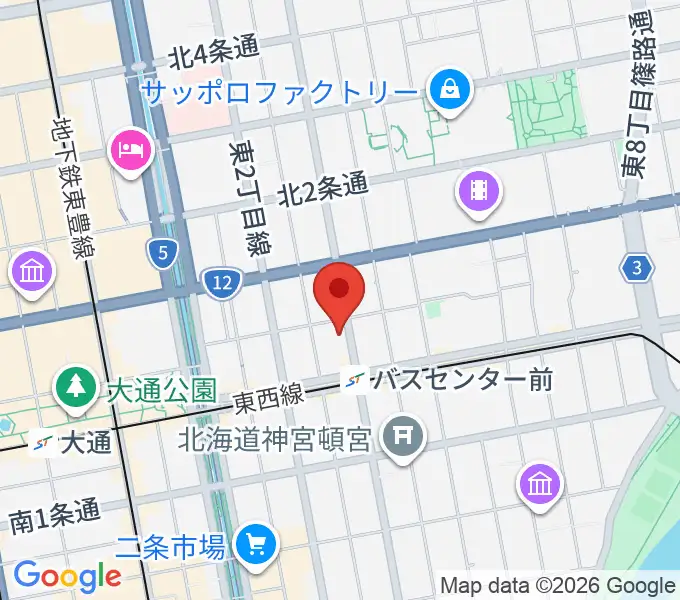 札幌SOUND CRUEの地図