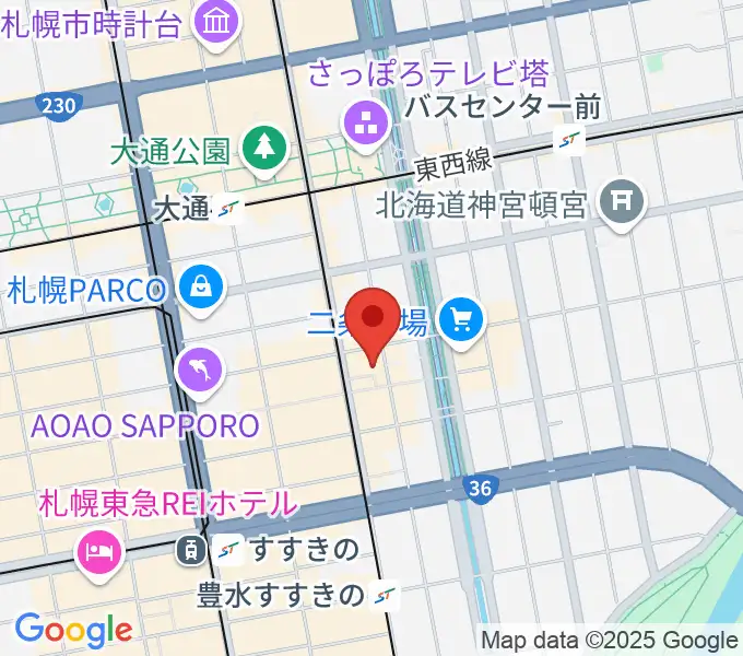 ライブハウスKLUB COUNTER ACTIONの地図