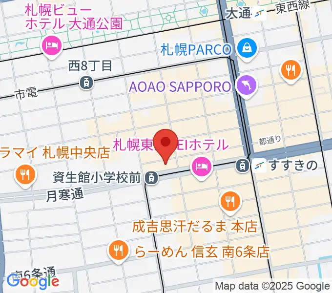 BESSIE HALLの地図