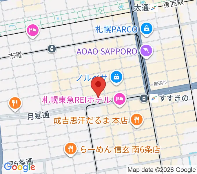 BESSIE HALLの地図