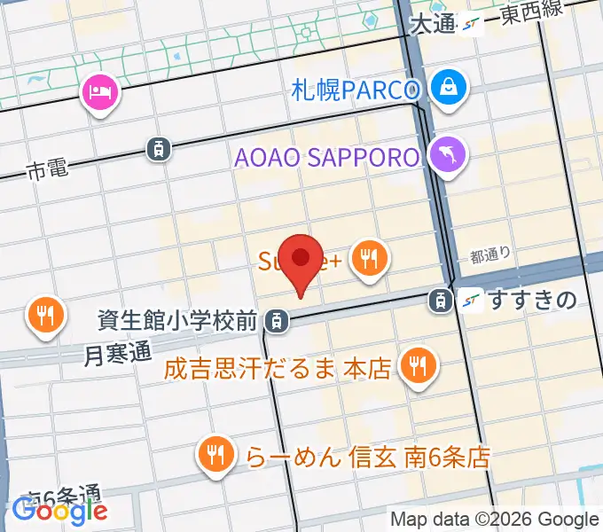 BESSIE HALLの地図