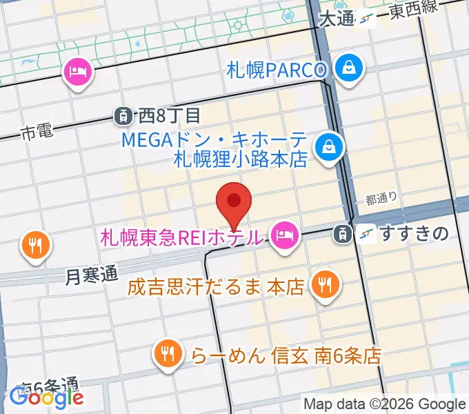 BESSIE HALLの地図