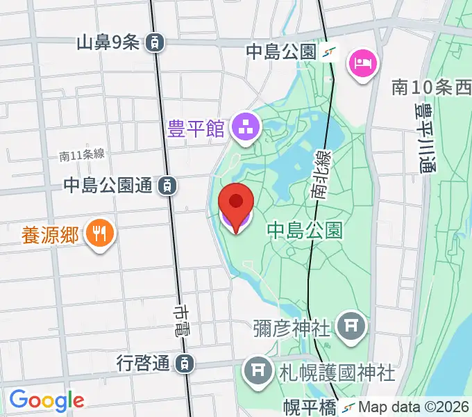 札幌コンサートホールKitaraの地図