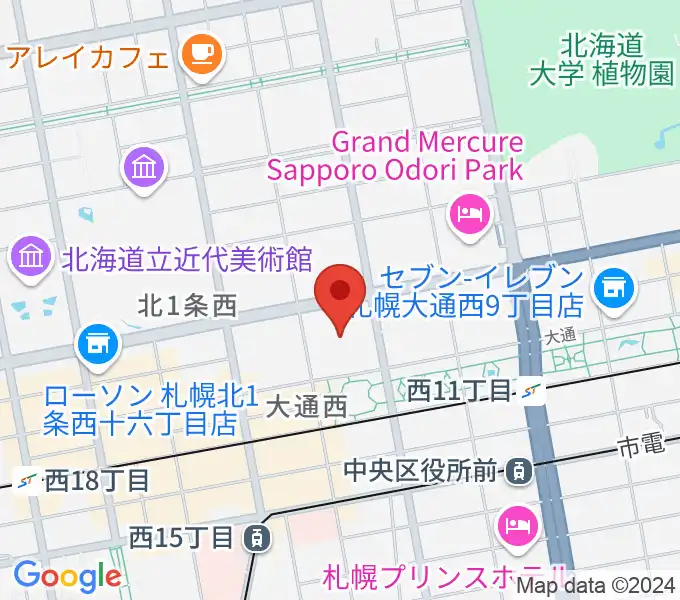 札幌市教育文化会館の地図