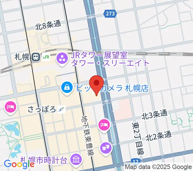 共済ホールの地図