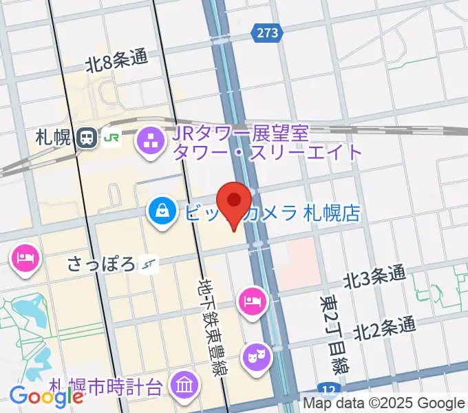 共済ホールの地図