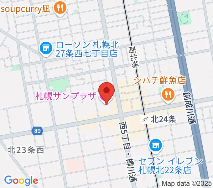 札幌サンプラザホールの地図