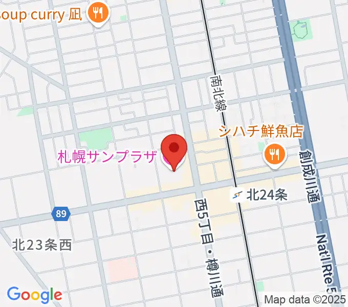札幌サンプラザホールの地図