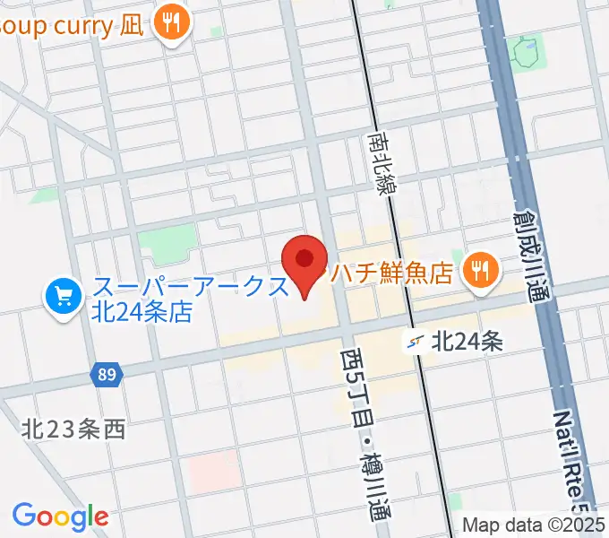 札幌サンプラザホールの地図
