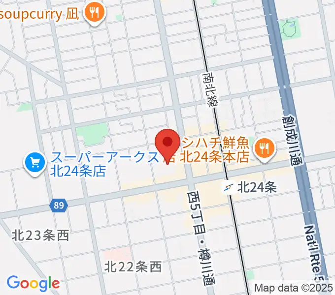 札幌サンプラザホールの地図
