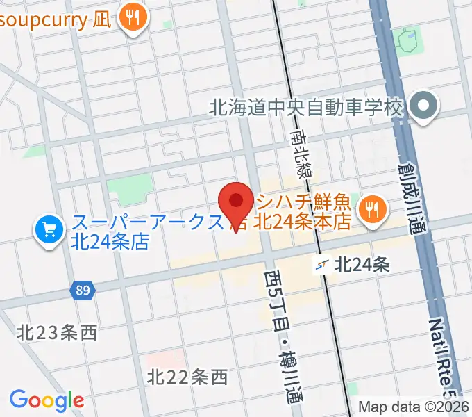 札幌サンプラザホールの地図