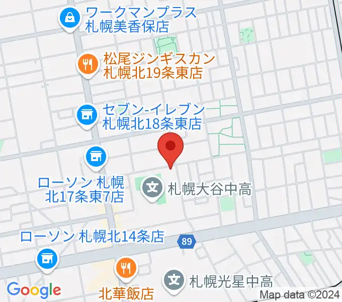 札幌大谷大学 大谷記念ホールの地図