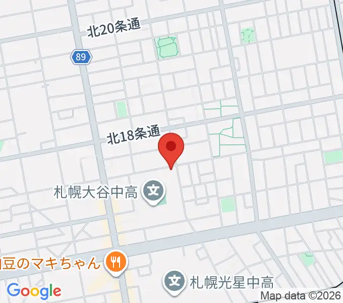 札幌大谷大学 大谷記念ホールの地図