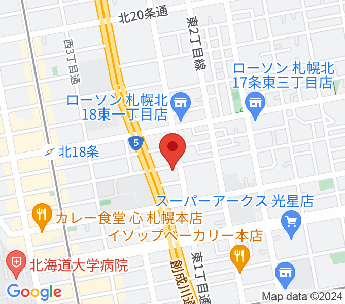 札幌ジッピーホールの場所