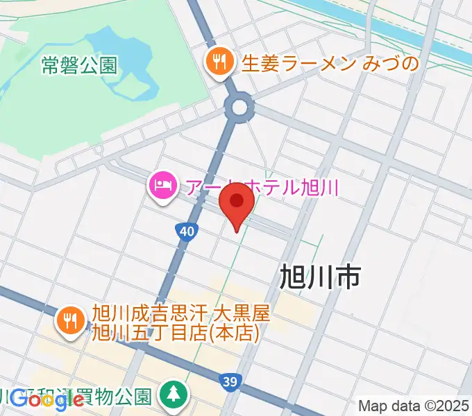 旭川カジノドライブの地図