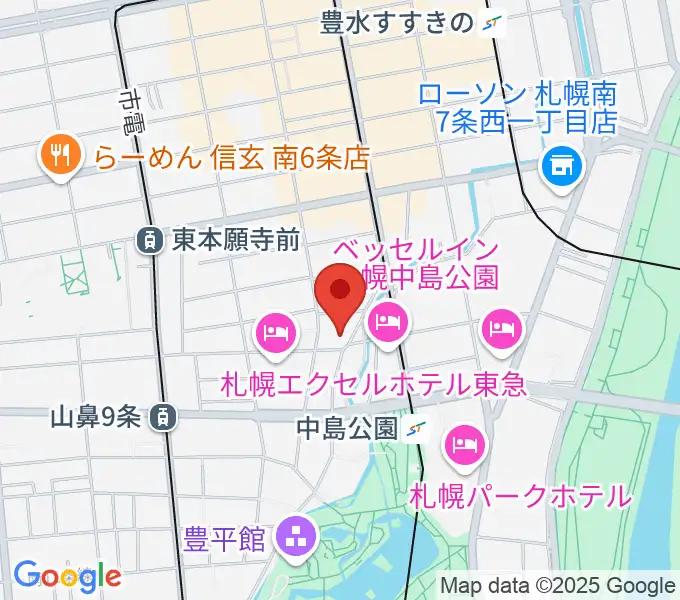 SUSUKINO 810の地図