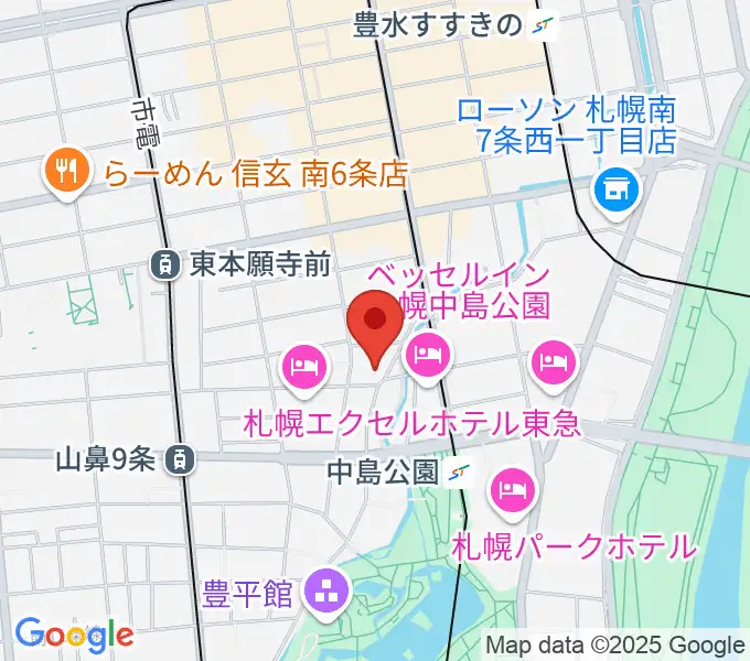 SUSUKINO 810の地図
