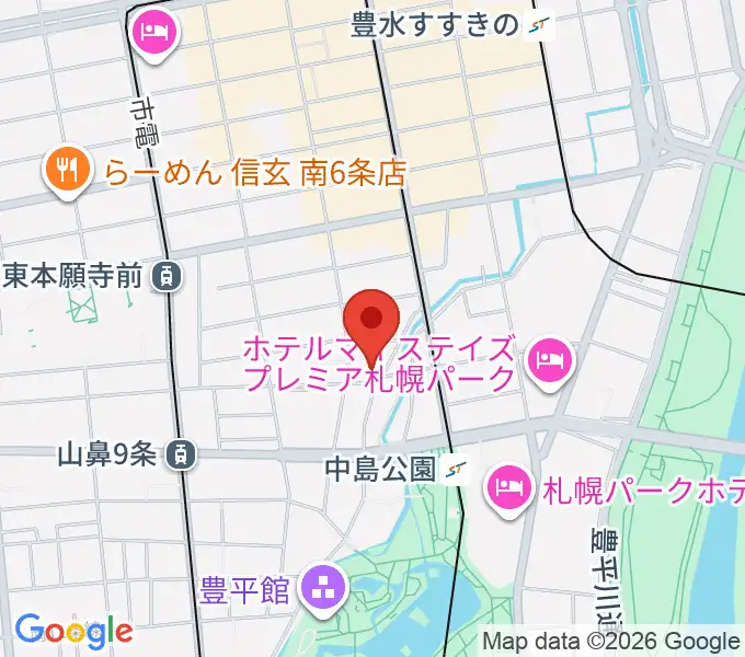 SUSUKINO 810の地図