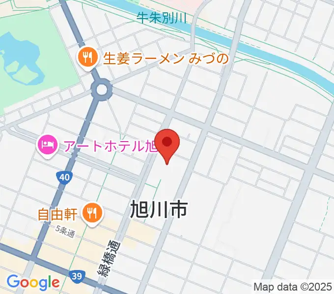 旭川市民文化会館の地図
