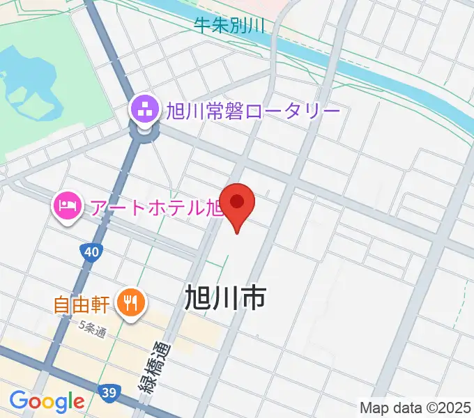 旭川市民文化会館の地図