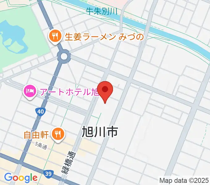 旭川市民文化会館の地図