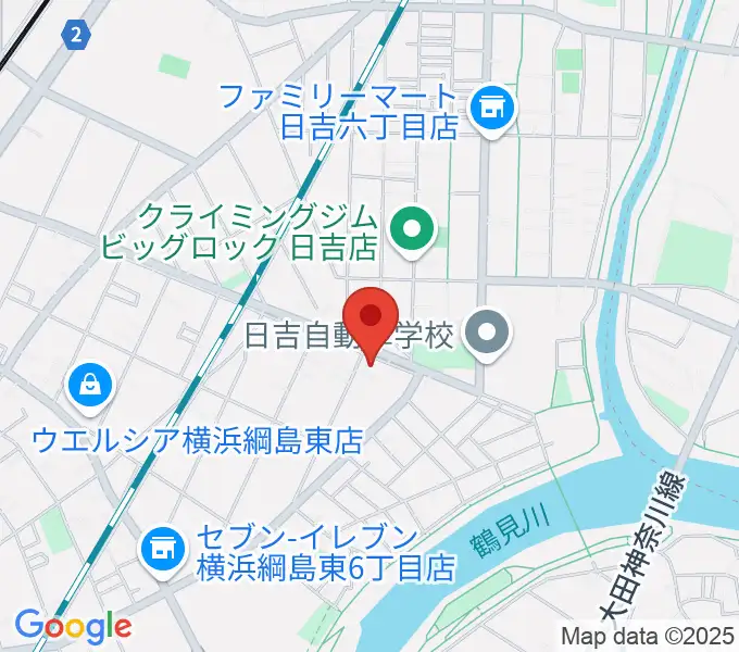 石原進二サックススクール綱島校の地図