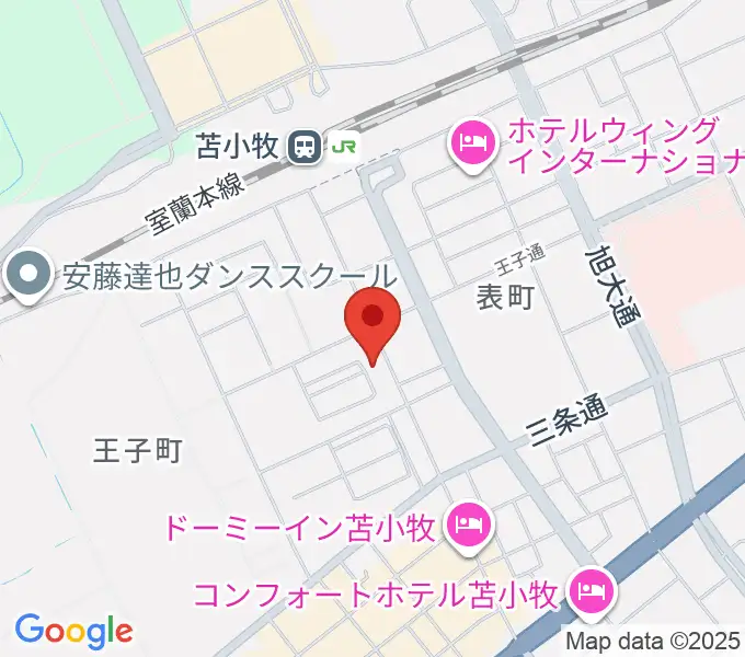 苫小牧エルキューブの地図