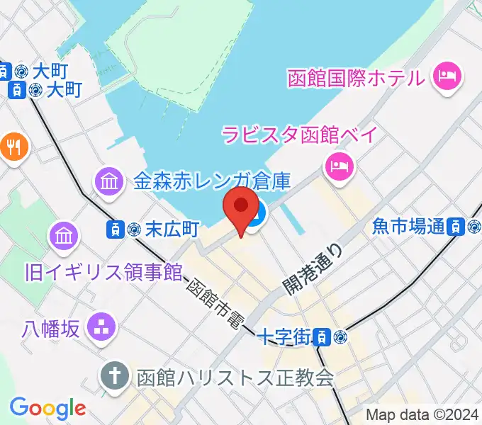 金森ホールの地図