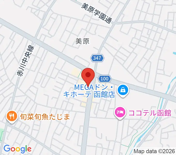 函館club COCOAの地図